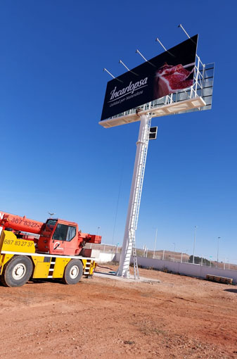 Monoposte instalado en Ciudad Real