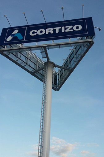 Monoposte instalado en Valencia