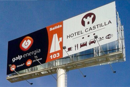 Monoposte instalado en Cáceres